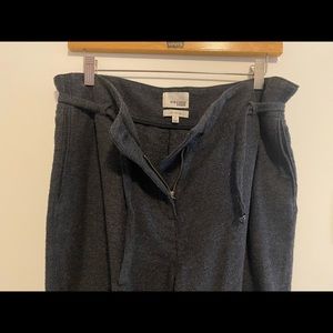 Wilfred Free Pleated Paper Bag Pants - Dark Gray